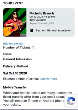 Michelle Branch @ Belly Up Aspen 10/10