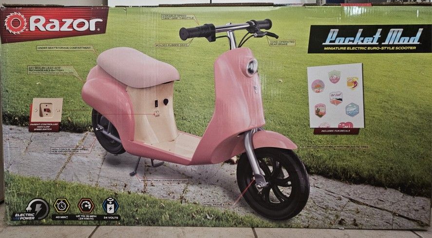 Razor Pocket Mod Electric Euro-style Scooter