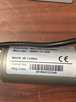 Linear Actuator 500N 112 LBS Max Load