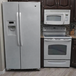 White Kitchen appliances set