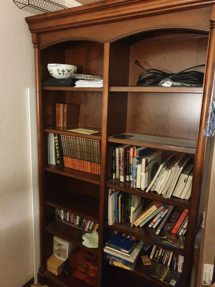 Large solid wood book case. $100 firm