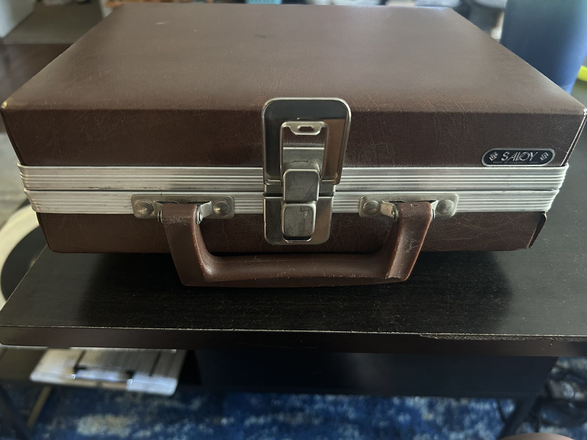 Vintage Savoy Leather Cassette Carrying Case