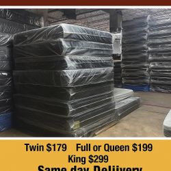 Queen Mattress Come With Free Box Spring - Same Day Delivery 