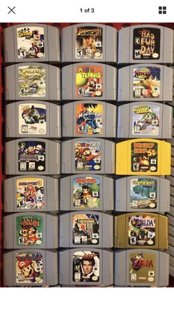 Nintendo 64 games cleaned & tested authentic LISTING 2 READ DESCRIPTION THOROUGHLY