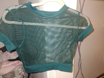 Cropped top fishnet