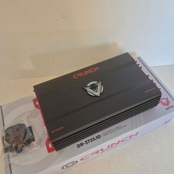 CRUNCH 3725 WATTS MONOBLOCK 1 OHM STABLE BUILT IN CROSSOVER WITH BASS CONTROL CAR AMPLIFIER