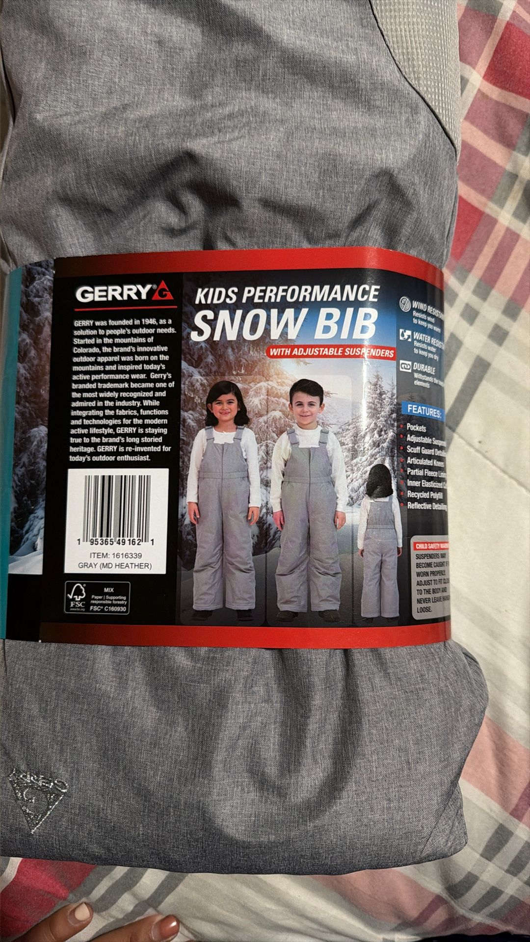 4T Snow Bib
