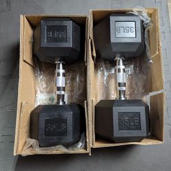 NEW 35lb Dumbbells 
