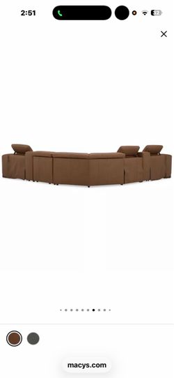 Lovro 7-Pc. Leather Sectional with 3 Power Motion Chairs & 2 Consoles