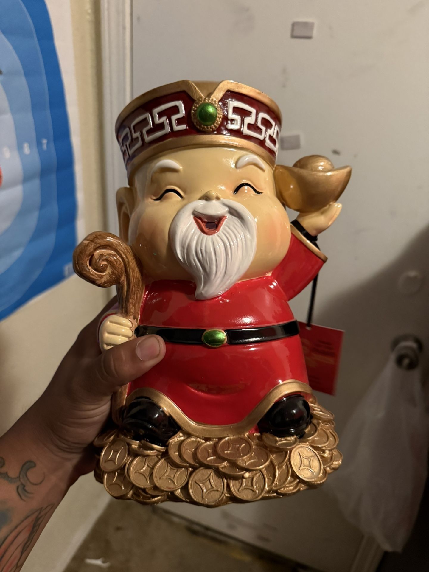 Caishen – Chinese God of Wealth Statue (Prosperity Decor)