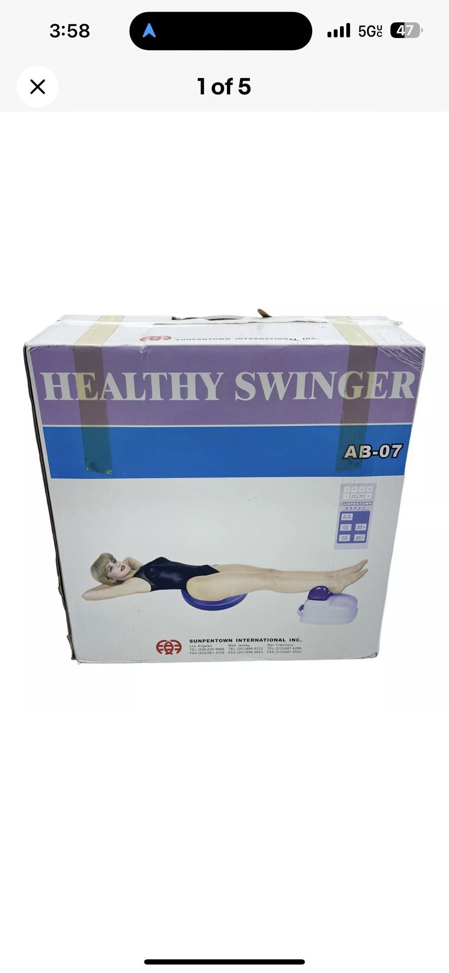 Sunpentown Healthy Swinger Health Massage Machine!