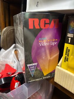 10 blank unopened VHS tapes