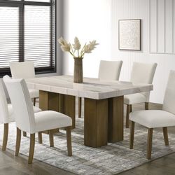 Comedor De Mármol Original 7 Pcs $54 Down 