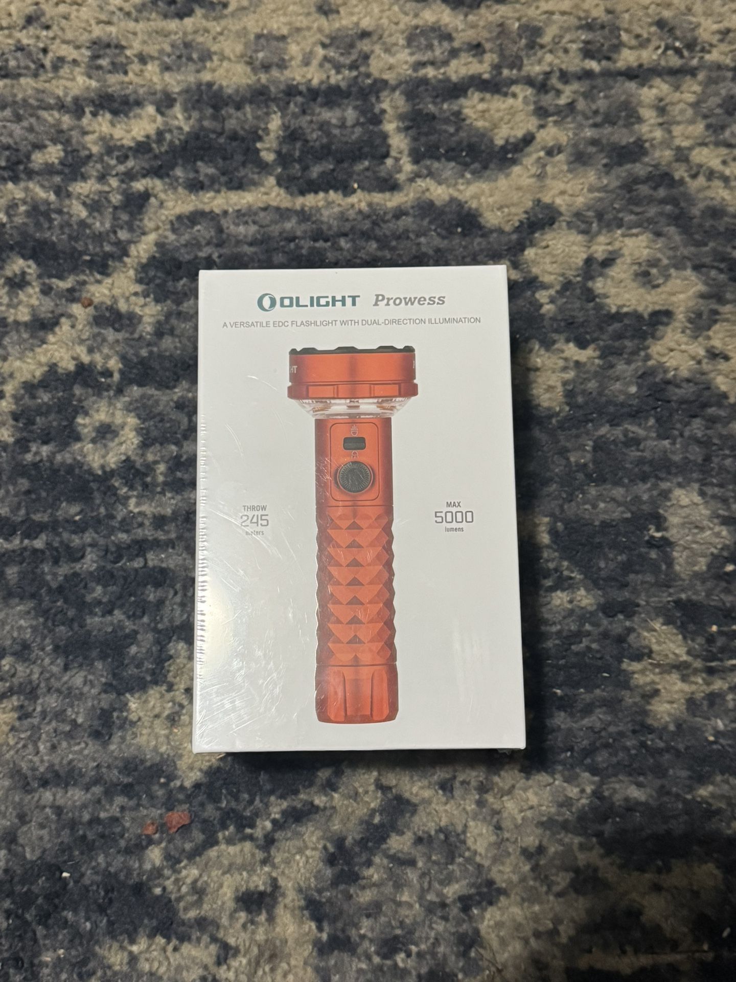 OLIGHT Prowess Rechargeable High Lumen Flashlights, 5,000lms Super Bright Flashlight with Holster, High-Efficiency USB-C Charging LED, Bidirectional L
