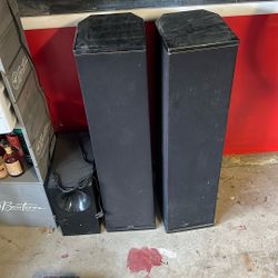 Standing Speakers W Samsung Subwoofer 