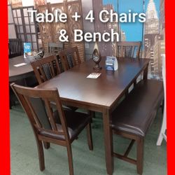 😍 6pcs Dining Table Set 