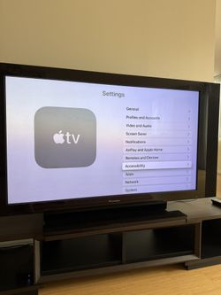 Pioneer KURO 60” Plasma TV + Apple TV & Remotes