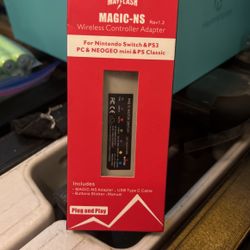 MAYFLASH Magic NS Wireless Bluetooth Controller USB Adapter for Switch,Switch OLED, Steam Deck, Windows, Raspberry Pi, Compatible with Switch Pro, PS4