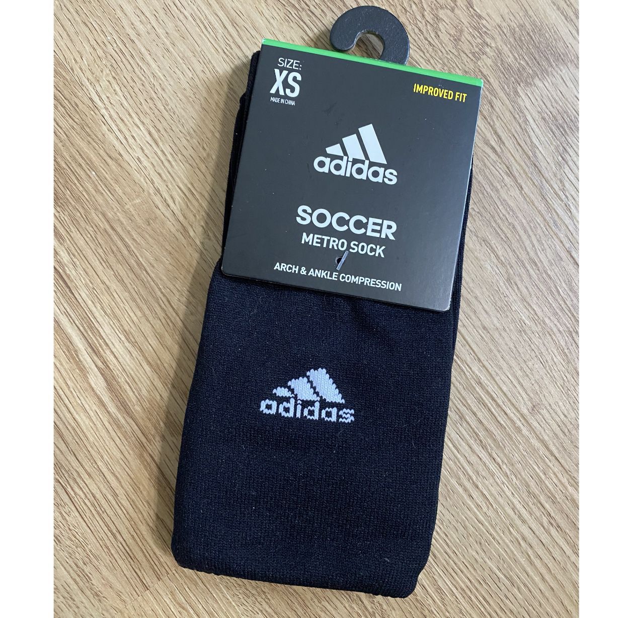 Brand new Adidas Soccer Metro Sock Compression Black Size XS Arch and Ankle