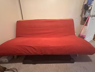 Red futon