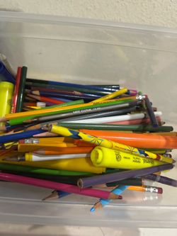 Mixed lot random pencils, colored pencils