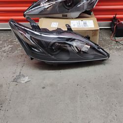 For 2007-2009 Lexus ES350 Factory Style Black Housing Projector Headlight Lamps