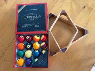 Brunswick Centennial Pool Balls & (2) Racks