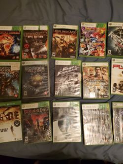 Xbox  360 games $15 each firm