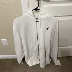 Jordan Jump Man Full Zip White Size Large