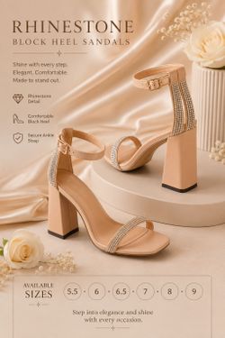Rhinestone sandals