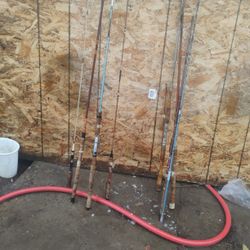Antique Fishing Rods All For $30 obo