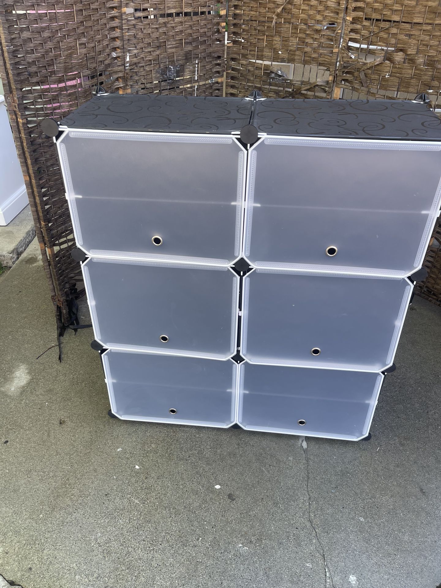 Gulches Black 6-Layer Shoe Rack Cabinety $15