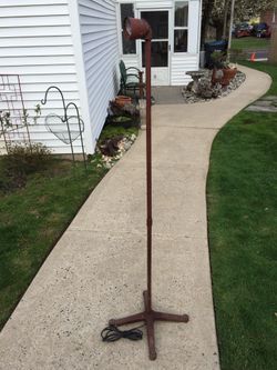 Antique industrial cast iron floor lamp