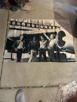 LED ZEPPELIN Starship Boeing AIRPLANE 30x40 LARGE FABRIC POSTER WALL HANGING