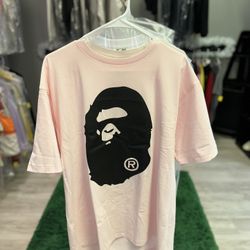 Pink Bape Tee Double Sided 