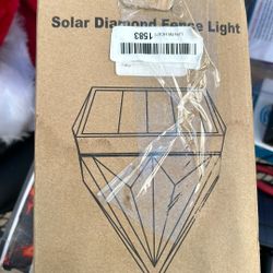 Solar Diamond Fence Light 6 Pack