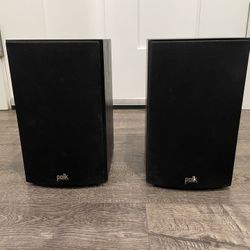 Polk T15 Black Bookshelf Speakers