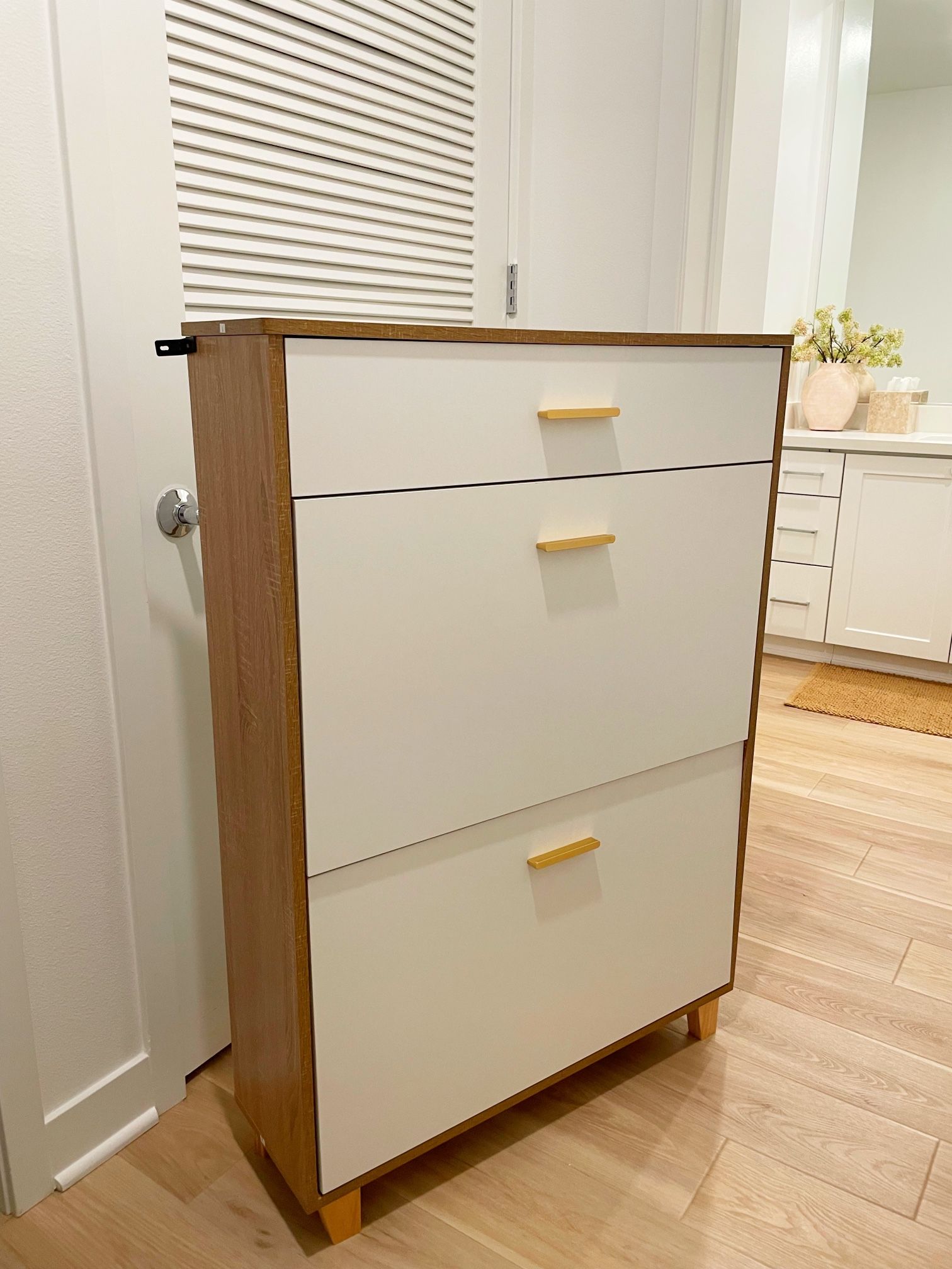16 Pair Shoe Storage Cabinet 