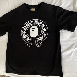 Bape X Chrome Heart T Shirt 