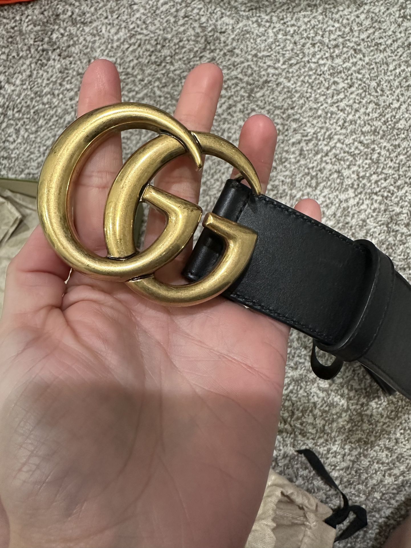 Gucci Belt- GG Marmot Wide Belt