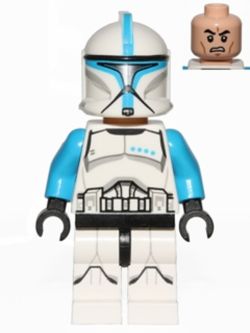 SW0629 Clone Trooper Lieutenant (Phase 1) - Printed Legs, Scowl