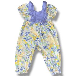 Marie Nicole Clothing Vintage Duck & Floral Print Romper / One-Piece Jumpsuit - Size 12-18M