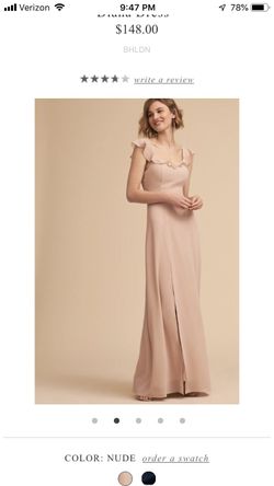 BHDLN Diana Dress XS Whipped Apricot Bridesmaid Dress
