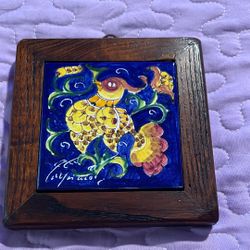 VINTAGE ITALIAN MAJOLICA TILE ART