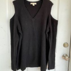 Michael Kors Cold Shoulder V Neck Sweater size 2X