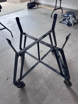 Large Big Green Egg Base (nest) with side tables