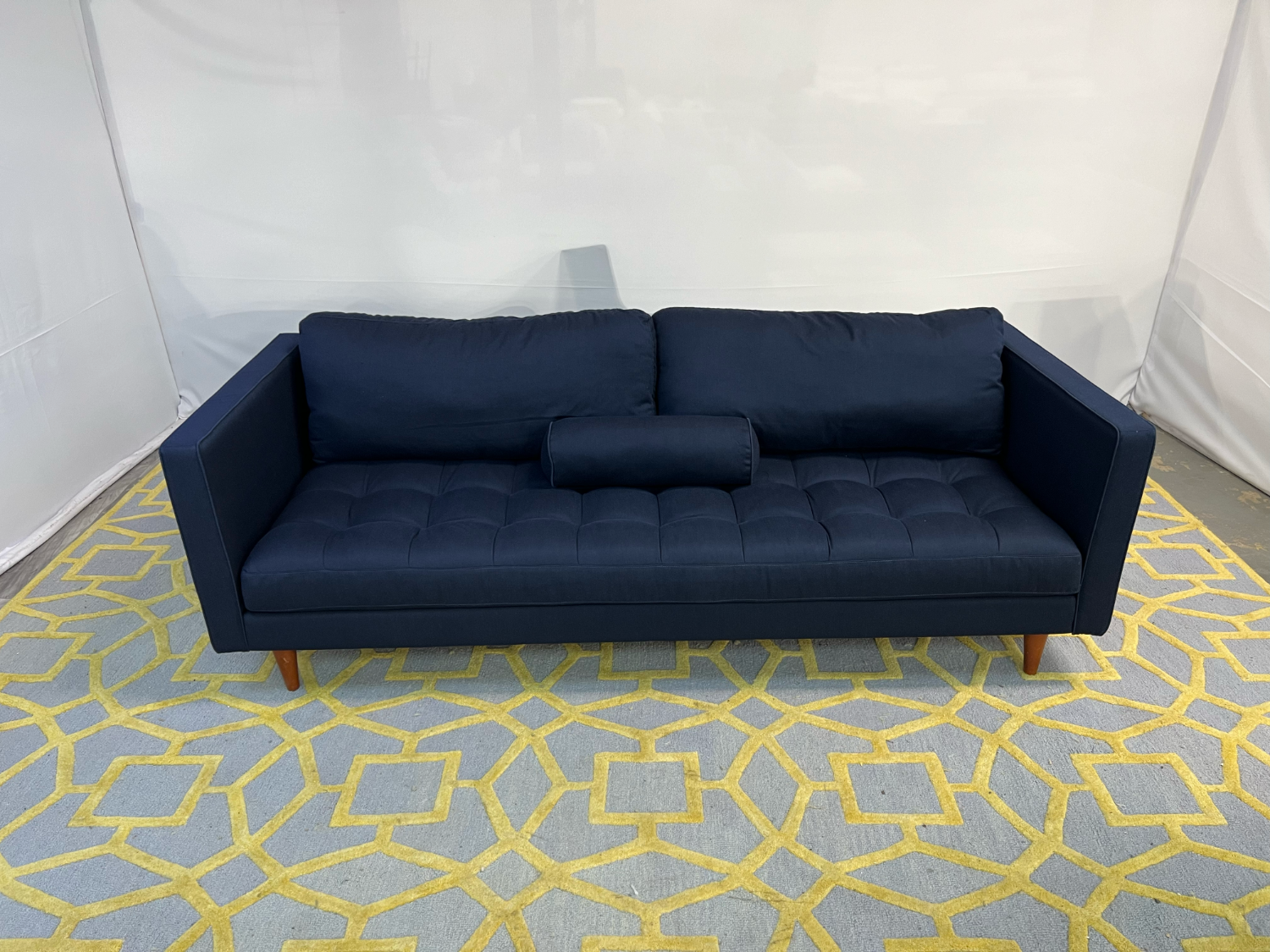 ( Delivery Available ) Joybird Briar Dark Blue Sofa