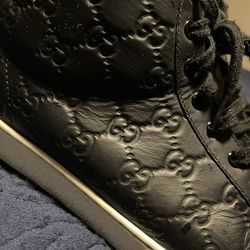 Limited edition Gucci men's leather hightops