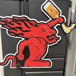 Aluminum Fireball Sign