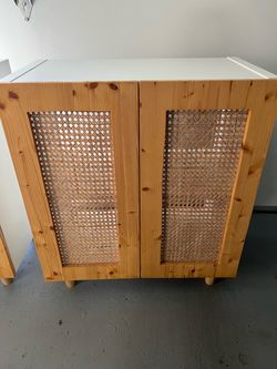 Pair of IKEA Kallax with custom doors